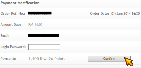 Pay by Kiwii2u Points